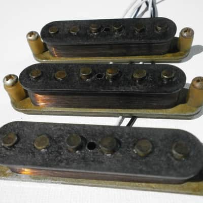 Stratocaster HEAVY RELIC 68 69 Pickups SET Hand Wound  1968 - 1974 Fender Vintage Strat Aged Q image 7