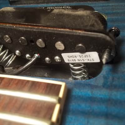 Jackson Dinky DK2 Trans Dolphin Blue Guitar~1997 AMAZING Top~MIJ~Japan~w/Seymour Duncans~Hard Case~ image 9