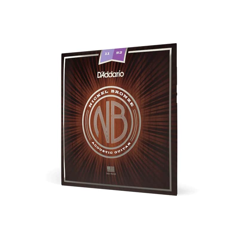 D'Addario NB1152 Nickel Bronze Acoustic Guitar Strings, 11-52 Light image 1