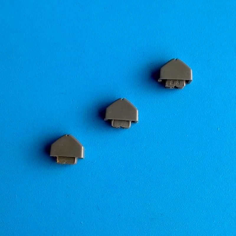 CASIO LK-100, LK-165 Keyboard Part: Volume Slider Triangle Cover Cap Gray [3PCS] image 1