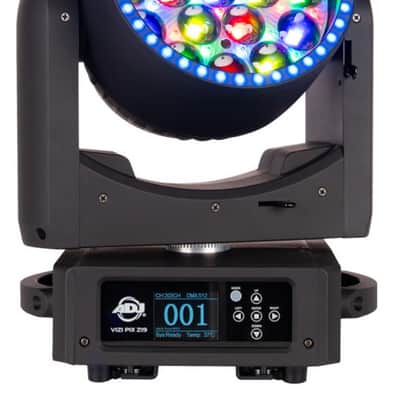 American DJ Vizi Pix Z19 RGBL LED Moving Head Light+Totem Stand+Carry Bag image 2