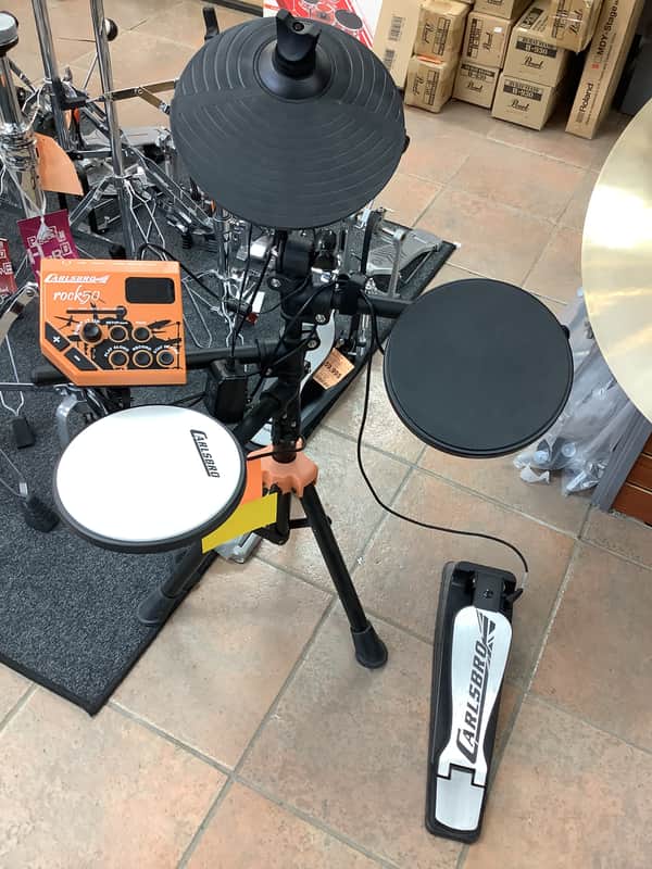 Carlsbro ROCK50 3 Piece Electronic Drum Kit - Black image 1
