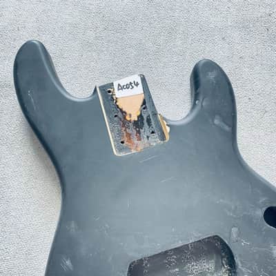 Black Basswood StingRay Style Bass Body image 4