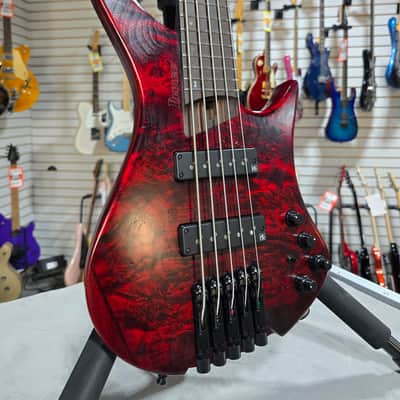 *New - Open Box* Ibanez EHB Ergonomic Headless 5-string Bass Guitar - Stained Wine Red Low Gloss w/Gig Bag #914 image 1
