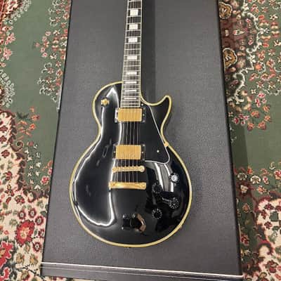 Orville by Gibson LPC-57B Les Paul Custom Black Beauty (1993) MIJ Fujigen – Ebony, Japan Vintage image 13