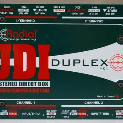 Radial JDI Duplex MK4 Stereo Passive Direct Box #58775 image 2