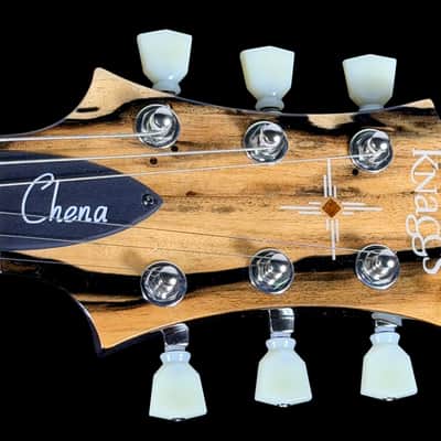 2026 Knaggs Chena Hollowbody Tier 1 Flame Top w Pale Moon Ebony Fretboard ~ Sand Dune Burst image 11