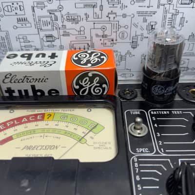 General Electric 12SN7GTA Preamp Tube Set Grey Plates Same Codes USA 1963 Tested image 10