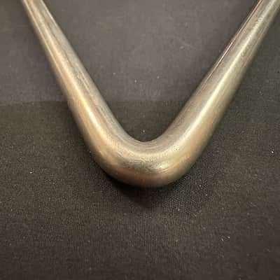 VINTAGE Unbranded 5.5" Triangle, Brushed Nickel Finish, 5/16" diameter Rod-MINT image 8