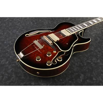 Ibanez AG95QADBS AG Artcore Expressionist Guitar - Dark Brown Sunburst image 4
