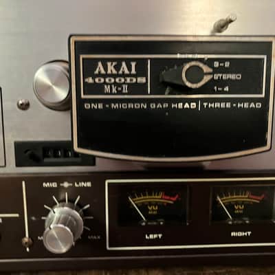 PLEASE READ AD!!! Akai GX-4000D 1/4" 4-Track 2-Channel Reel to Reel Tape Deck Recorder 1978 - 1985 - Silver image 2