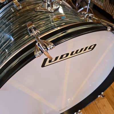 Drum Kits - 1970's Ludwig Classic Maple 14x24 8x12 9x13 14x16 (Concert Tom) Drum Kit (Bowling Ball Blue Oyster) image 6