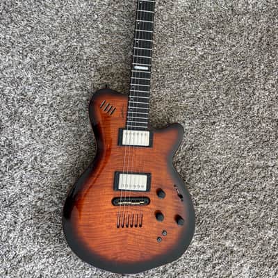 Godin LGX-SA with AAA Flame Maple Top 2011 - Cognac Burst image 10