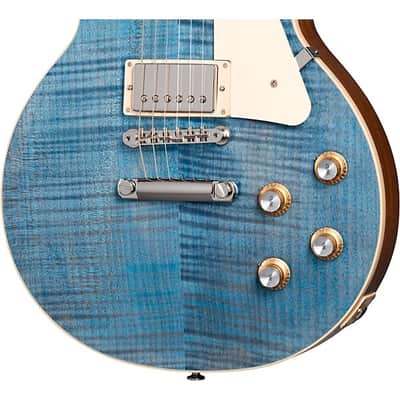 Gibson  Les Paul Standard '60s Figured Top Electric Guitar  2024 - Ocean Blue (BEST SELLER ) image 5