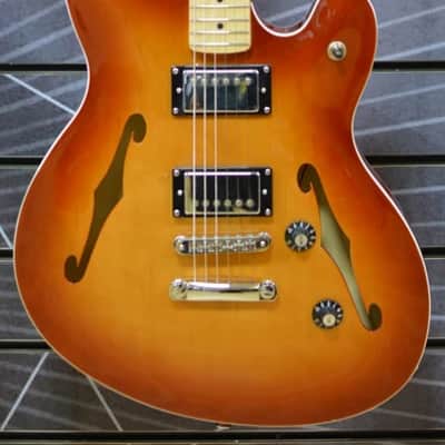 Fender Squier Affinity Series Starcaster Deluxe Electric Guitar, Sienna Sunburst image 6