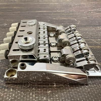 Unused ANSWER SHIFT-2001 Roller Saddle Tremolo Bridge Chrome w/ Locking Nut image 6