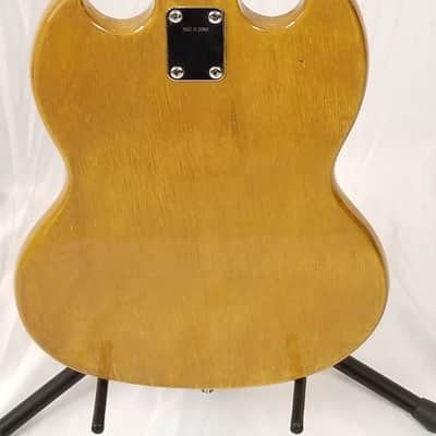 Killer Player! Vintage Japanese MIJ 1970s Lyle SG Electric Guitar, Natural, Original Case! image 5
