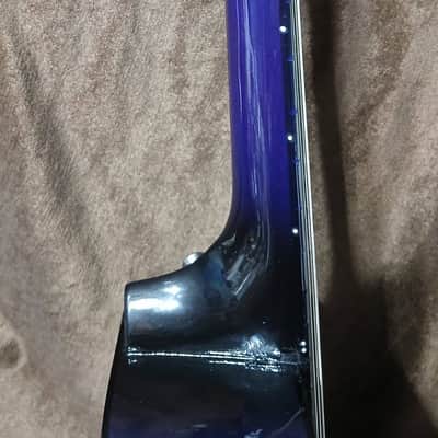 FLORAL HAND-PAINTED DARK PURPLE CLASSICAL GUITAR 30" image 12