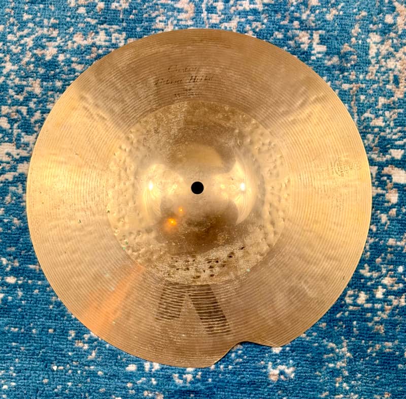 (TOP ONLY) PROFESSIONALLY REPAIRED 14” Zildjian K CUSTOM HYBRID Hihat Top image 1