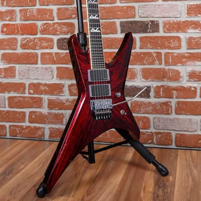 Jackson USA Custom Shop Warrior 27 Fret Built For Oli Herbert Crimson Swirl 2013 w/OHSC image 3