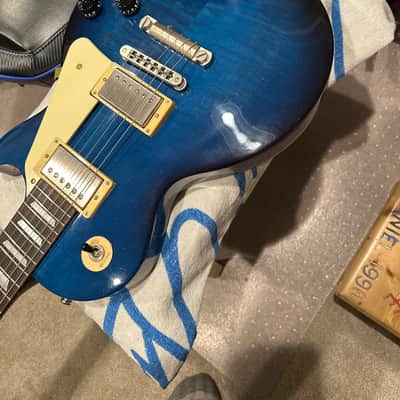 Gibson Les Paul Studio 100th Anniversary 2015 - Midnight Manhattan Blue image 2