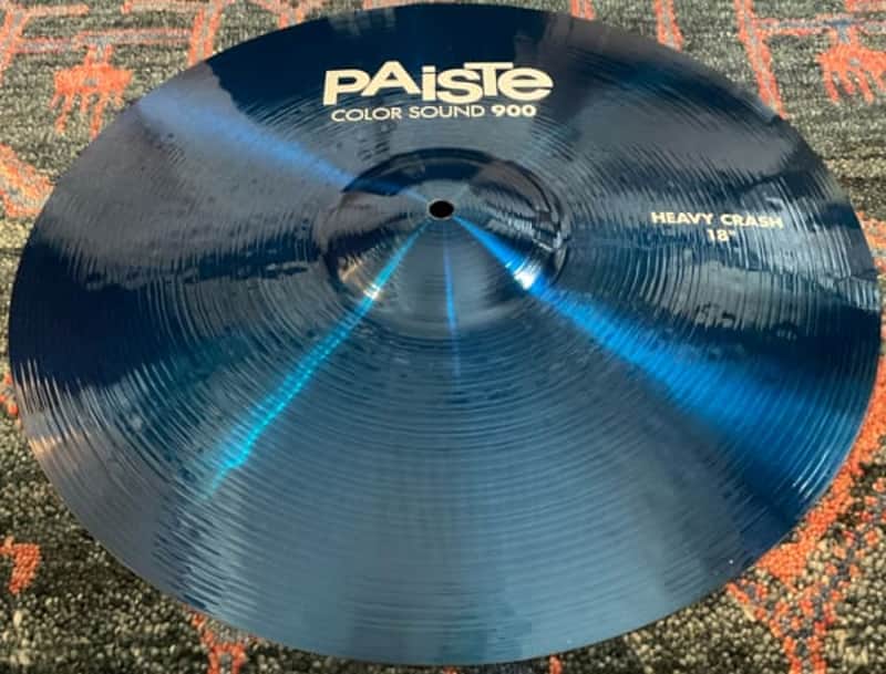 Paiste 900 Series Color Sound 18” Heavy Crash Cymbal - Blue