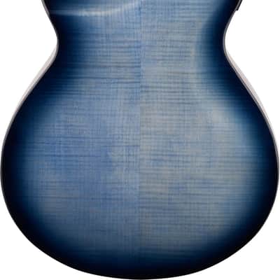 Ibanez AEWC400 Grand Concert Acoustic-Electric Guitar, Flame Maple Top, Indigo Blue Burst image 3