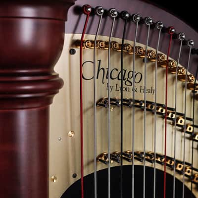 Lyon & Healy Chicago CGX - Chicago Line Pedal Harp - Mahogany image 3