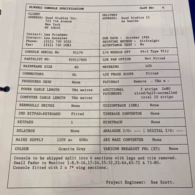 Solid State Logic SSL 9000J 48 Channel Console w/ Atomic Power Supply + Cable Package & Many Spares image 9
