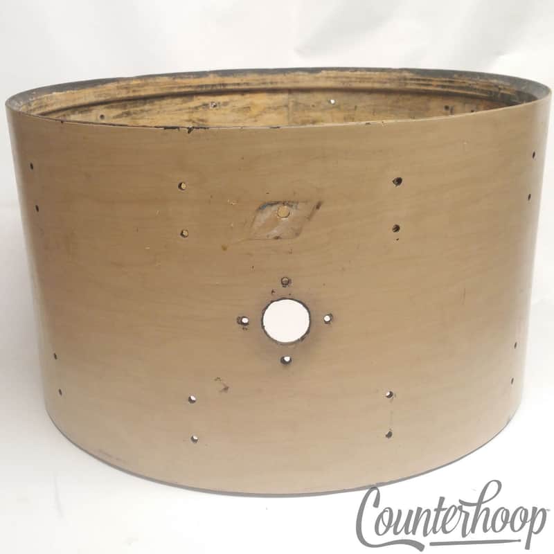 Ludwig 24x14" Bass Drum Shell 70s Vintage Project African Mahogany/Maple Set USA image 1