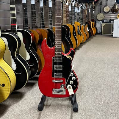 Hofner 173 1965 Red Vinyl Electric Guitar image 1