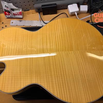 2014 Gretsch G6120AM Chet Atkins Hollow Body Amber Flame Filter’Tron Bigsby OHSC image 19