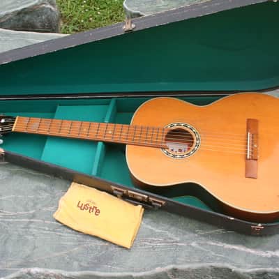 Yamaha Nippon Gakki Dynamic ALL Solid Guitar No.40A Red Label  1963 Natural+Original Hard Case image 1