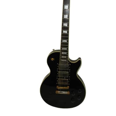 2003 Epiphone Les Paul Custom "Black Beauty" Electric Guitar, Gold Hardware, Ebony image 1