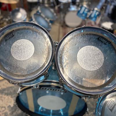 Ludwig Vistalite Big Beat 4pc Kit 12/13/16/22" 1970s - Blue image 11