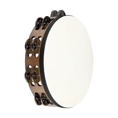 Meinl Percussion TAH2WB Traditional Wood Series Headed 10 Inch Tambourine image 2