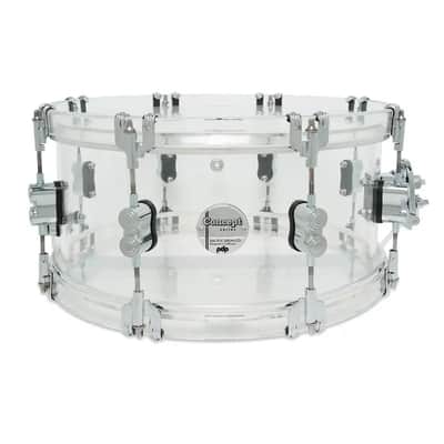 PDP Concept Acrylic Clear Snare Drum 14x6.5 image 1