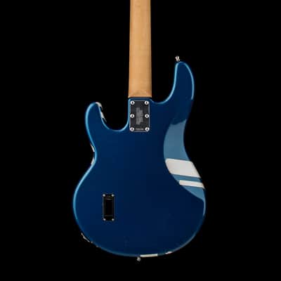 Ernie Ball Music Man StingRay 3 EQ H - Blue Pearl #36188 with Gig Bag image 4