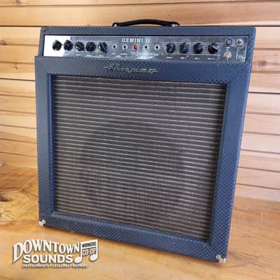 1967 Ampeg G-15 Gemini II 2-Channel 30-Watt 1x15" Guitar Combo image 1