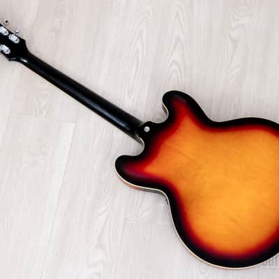 1997 Epiphone Casino Hollowbody Guitar Sunburst w/ Case, Peerless image 14