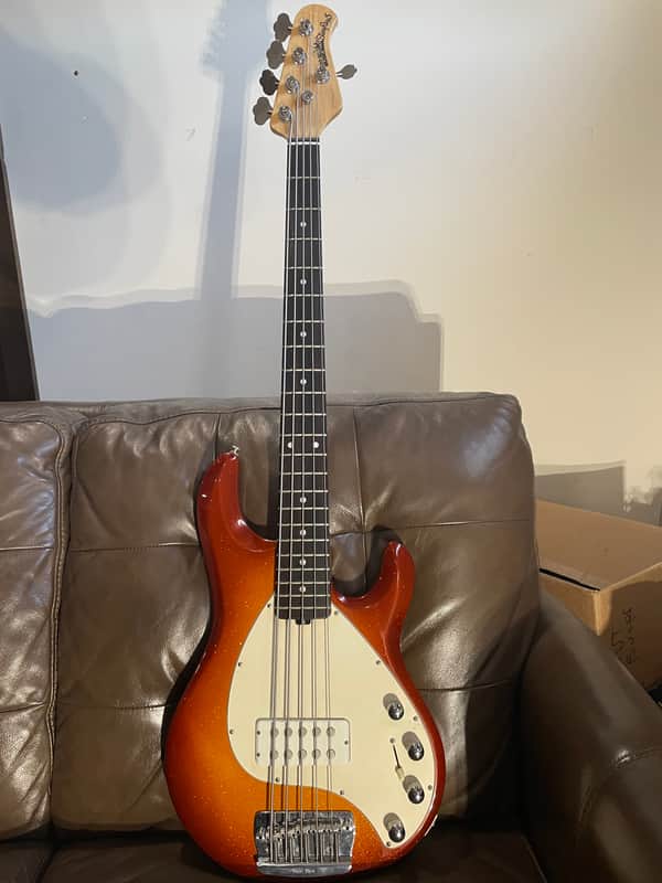 Music Man Stingray 5 H  2002 Autumn red burst sparkle image 1