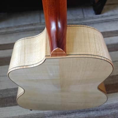 Art Davis MIEMS 00 – 2002 – Flame Maple / Sitka Spruce – Abalone Trim – Handbuilt Boutique image 7