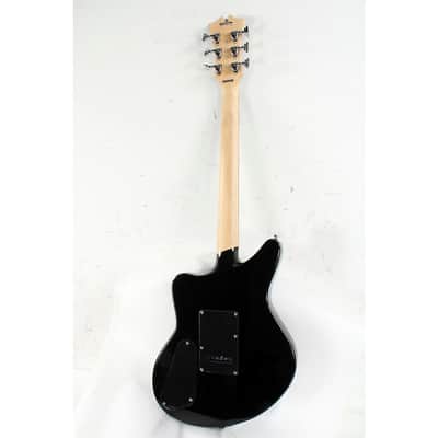 D'Angelico Premier Series Bedford SH Limited-Edition Electric Guitar with Tremolo Regular Black Flake image 2