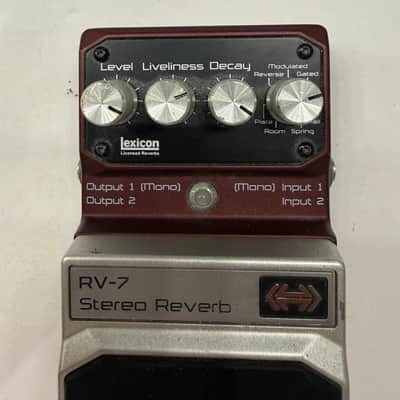 Digitech RV-7 Hardwire Stereo Reverb Digital Lexicon Guitar Effect Pedal image 2