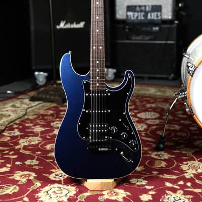 2021 Fender Stratocaster Aerodyne II (75 Anniversary), Made in Japan - Gun Metal Blue / Babicz Bridge / Pro Setup image 1