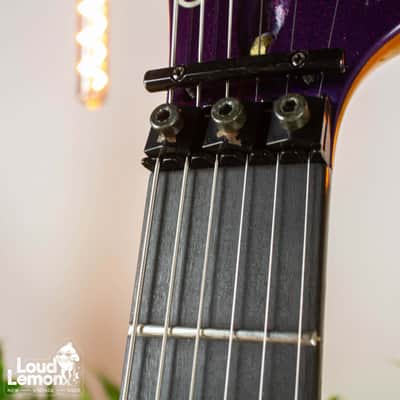 Super Rare! Hamer USA Limited Edition Californian Elite Reverse 1989 Purple Metal Flake w/OHSC image 5