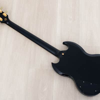1999 Gibson Custom Shop 1961 Les Paul SG Custom Ebony 3 Pickup w/ 57 Classic PAFs, Case image 12