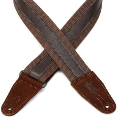 Levy's MC2CG 2-inch Cotton Combo Guitar Strap - Brown image 2