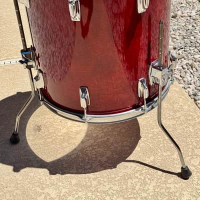 Floor Tom Tama Superstar 1986 - Cherry Wine image 3