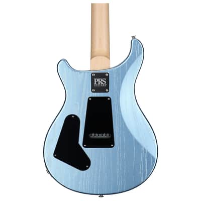PRS Paul Reed Smith CE 24-08 Swamp Ash Limited Edition Electric Guitar, Swamp Ash Satin Frost Blue Metallic image 5